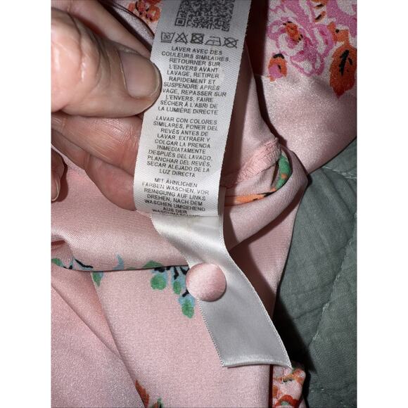 asos Design Pink Tea Dress Floral Babydoll Bust Button Sz 0 Y2K Prairie Festival - Picture 12 of 12